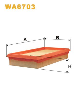 Obrázok Vzduchový filter WIX FILTERS  WA6703