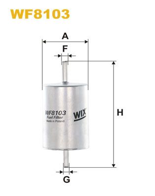 Obrázok Palivový filter WIX FILTERS  WF8103