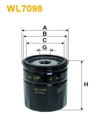Obrázok Filter pracovnej hydrauliky WIX FILTERS  WL7098