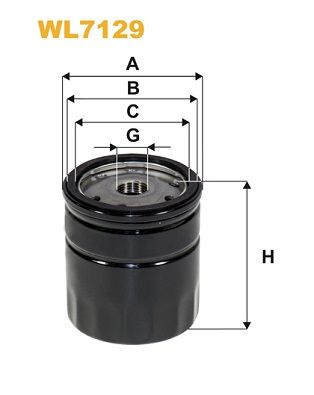 Obrázok Olejový filter WIX FILTERS  WL7129
