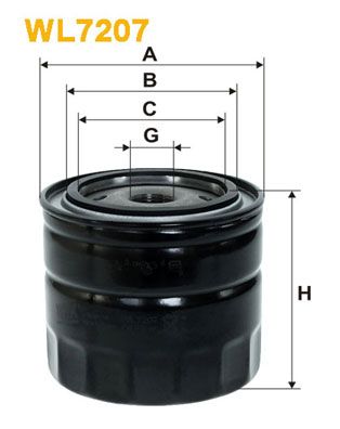 Obrázok Olejový filter WIX FILTERS  WL7207