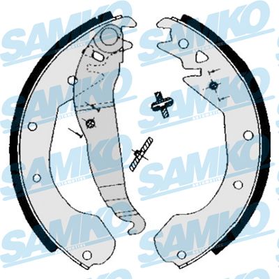 Obrázok Sada brzdových čeľustí SAMKO  84650