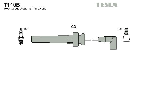 Obrázok Sada zapaľovacích káblov TESLA  T110B