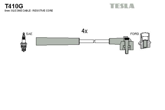 Obrázok Sada zapaľovacích káblov TESLA  T410G