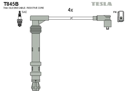 Obrázok Sada zapaľovacích káblov TESLA  T845B