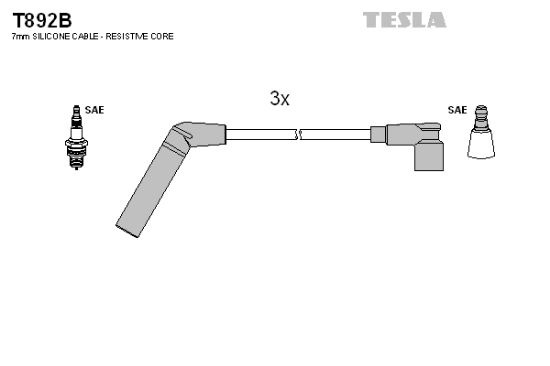 Obrázok Sada zapaľovacích káblov TESLA  T892B