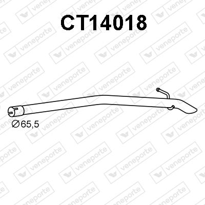 Obrázok Výfukové potrubie VENEPORTE  CT14018