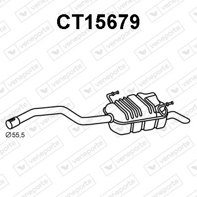 Obrázok Koncový tlmič výfuku VENEPORTE  CT15679