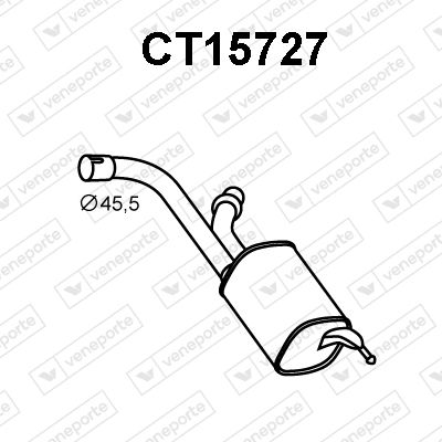 Obrázok Koncový tlmič výfuku VENEPORTE  CT15727