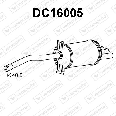 Obrázok Koncový tlmič výfuku VENEPORTE  DC16005
