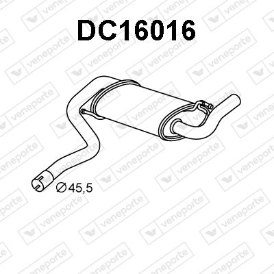 Obrázok Koncový tlmič výfuku VENEPORTE  DC16016