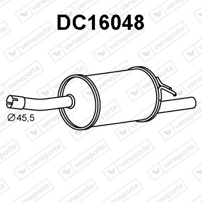 Obrázok Koncový tlmič výfuku VENEPORTE  DC16048