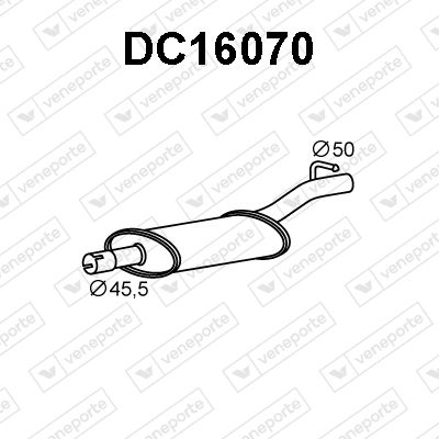 Obrázok Koncový tlmič výfuku VENEPORTE  DC16070