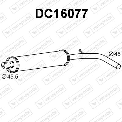 Obrázok Predný tlmič výfuku VENEPORTE  DC16077