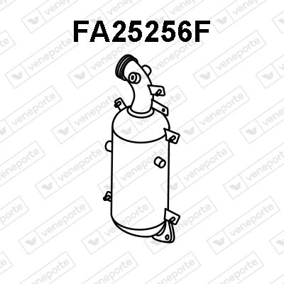 Obrázok Filter sadzí/pevných častíc výfukového systému VENEPORTE  FA25256F
