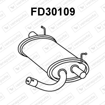 Obrázok Koncový tlmič výfuku VENEPORTE  FD30109