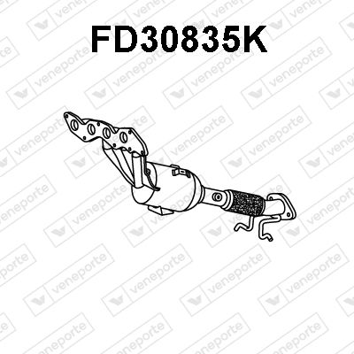 Obrázok Katalyzátor na zbernom potrubí VENEPORTE  FD30835K