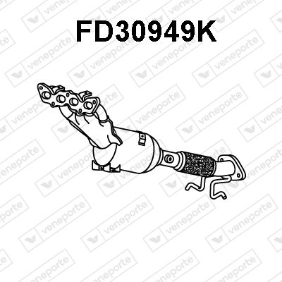 Obrázok Katalyzátor na zbernom potrubí VENEPORTE  FD30949K