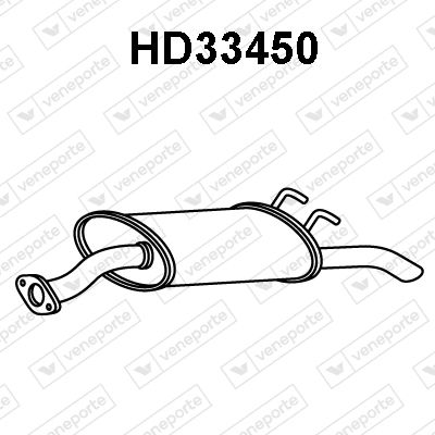 Obrázok Koncový tlmič výfuku VENEPORTE  HD33450