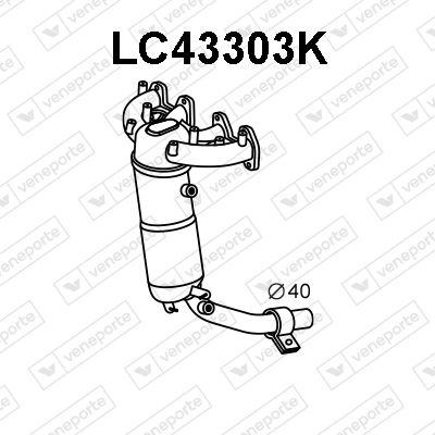 Obrázok Katalyzátor na zbernom potrubí VENEPORTE  LC43303K