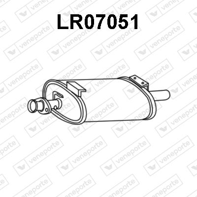 Obrázok Predný tlmič výfuku VENEPORTE  LR07051