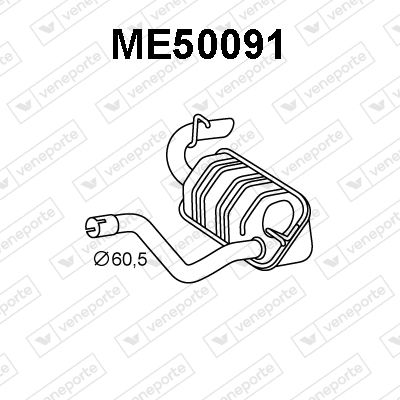 Obrázok Koncový tlmič výfuku VENEPORTE  ME50091