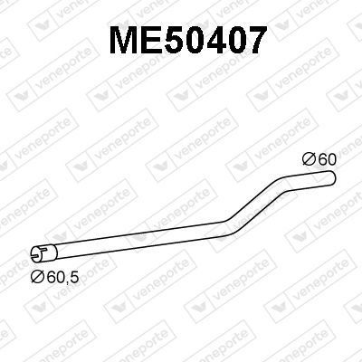 Obrázok Výfukové potrubie VENEPORTE  ME50407