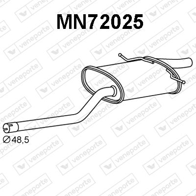 Obrázok Koncový tlmič výfuku VENEPORTE  MN72025