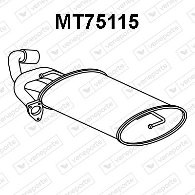 Obrázok Koncový tlmič výfuku VENEPORTE  MT75115