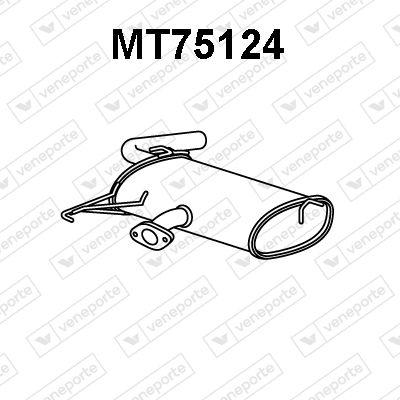 Obrázok Koncový tlmič výfuku VENEPORTE  MT75124