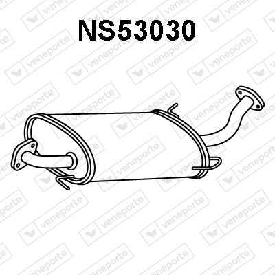 Obrázok Predný tlmič výfuku VENEPORTE  NS53030