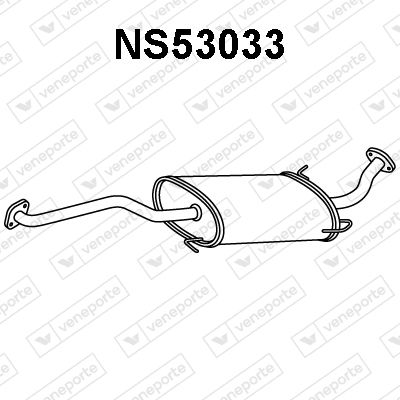 Obrázok Predný tlmič výfuku VENEPORTE  NS53033