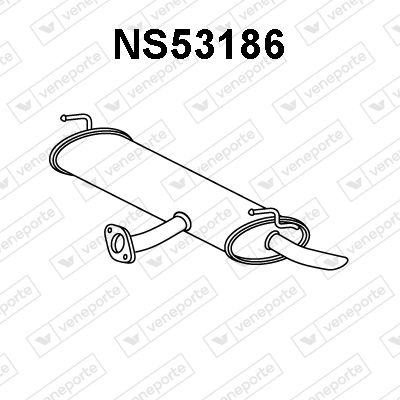 Obrázok Koncový tlmič výfuku VENEPORTE  NS53186