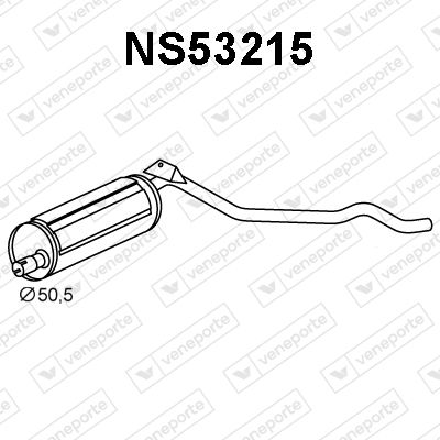 Obrázok Koncový tlmič výfuku VENEPORTE  NS53215