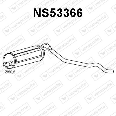 Obrázok Koncový tlmič výfuku VENEPORTE  NS53366