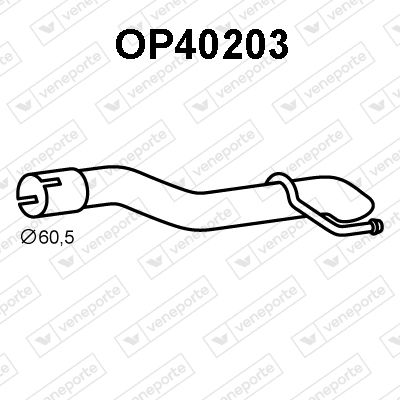 Obrázok Výfukové potrubie VENEPORTE  OP40203