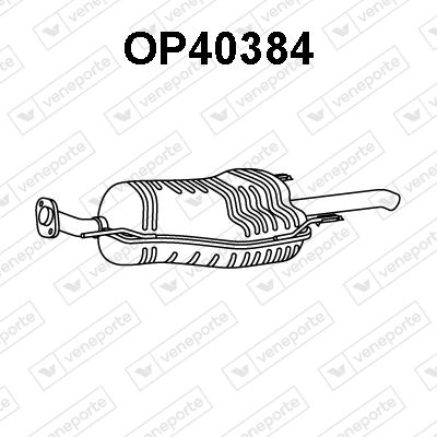 Obrázok Koncový tlmič výfuku VENEPORTE  OP40384