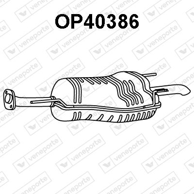 Obrázok Koncový tlmič výfuku VENEPORTE  OP40386