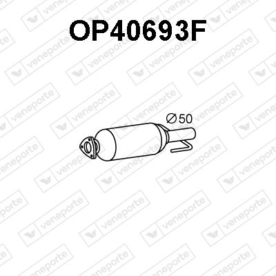 Obrázok Filter sadzí/pevných častíc výfukového systému VENEPORTE  OP40693F
