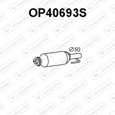 Obrázok Filter sadzí/pevných častíc výfukového systému VENEPORTE  OP40693S