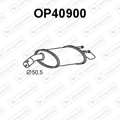 Obrázok Koncový tlmič výfuku VENEPORTE  OP40900