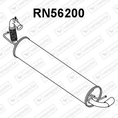 Obrázok Koncový tlmič výfuku VENEPORTE  RN56200