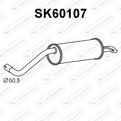Obrázok Koncový tlmič výfuku VENEPORTE  SK60107