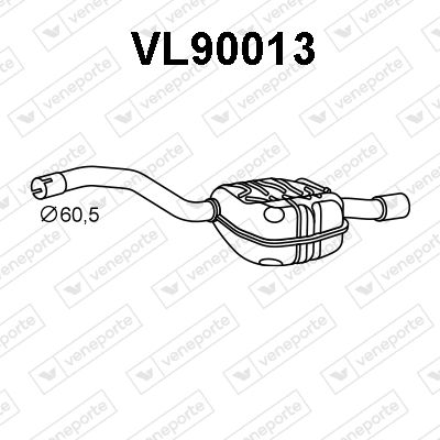 Obrázok Koncový tlmič výfuku VENEPORTE  VL90013