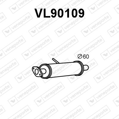 Obrázok Predný tlmič výfuku VENEPORTE  VL90109