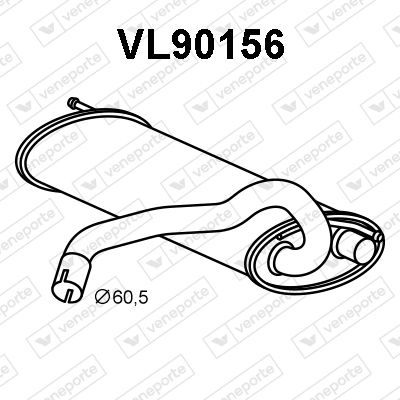 Obrázok Koncový tlmič výfuku VENEPORTE  VL90156