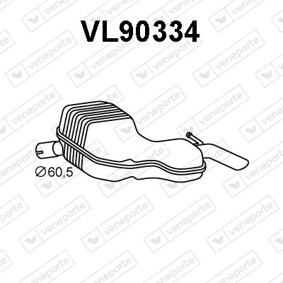 Obrázok Koncový tlmič výfuku VENEPORTE  VL90334