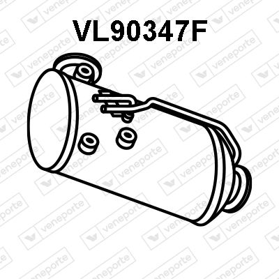 Obrázok Filter sadzí/pevných častíc výfukového systému VENEPORTE  VL90347F