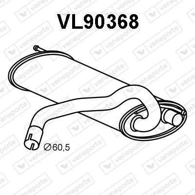 Obrázok Koncový tlmič výfuku VENEPORTE  VL90368