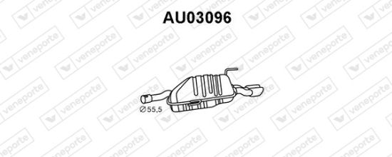 Obrázok Koncový tlmič výfuku VENEPORTE  AU03096